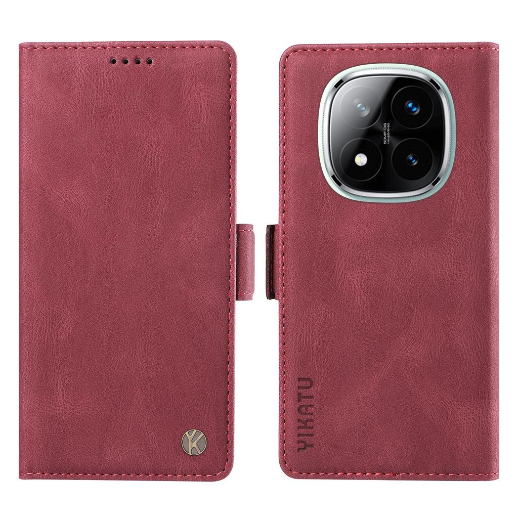 YIKATU YK-005 For Xiaomi Redmi Note 14 Pro+ 5G/Note 14 Pro 5G/Poco X7 5G Case PU Leather Wallet Phone Cover Skin Touch Feeling