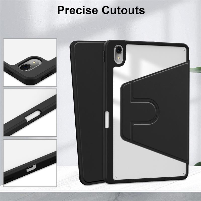 Compatible Huawei MatePad 11.5S Rotating Ultra-Thin Acrylic Leather Case with Pen Slot