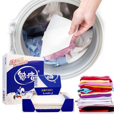 24 stuks/doos Huishoudelijke artikelen Voorkomen dat kleding door elkaar kleurt met andere wasmiddelen Waspartner