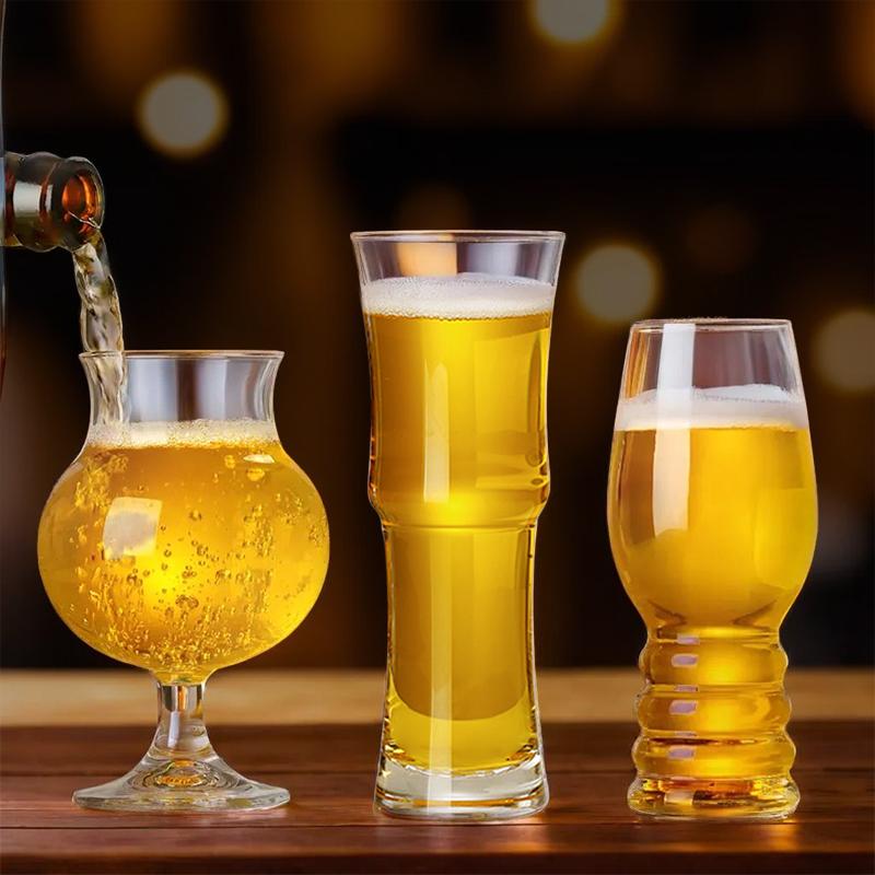 Craft Beer Cup Transparent Beer Mug Classical Draft Beer Cups Personality Cold Drink Cup Party Bar Accessory Pub Club Tools