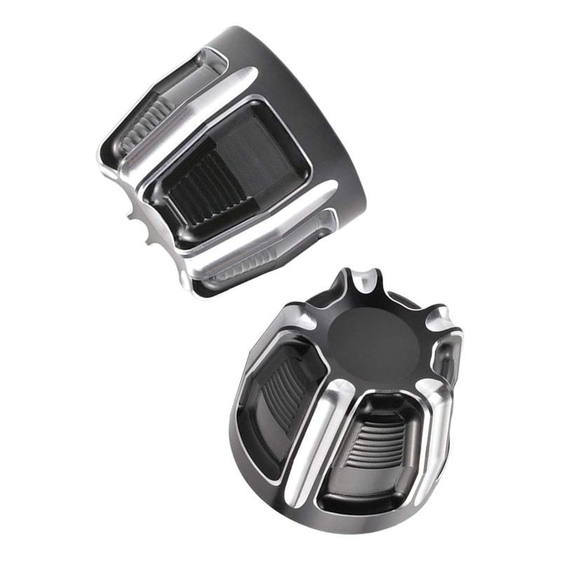 Motorcycle Front Axle Nut Cover Axle Caps For Harley Sportster Softail Fat Boy Dyna V-Rod Touring Street Glide