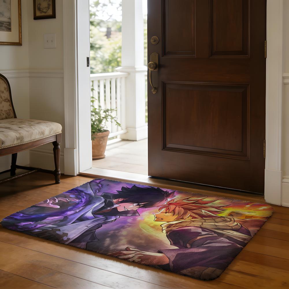 Anime FFAIRY TAIL Floor Mat Soft Flannel Absorbent Mat Non-Slip Rug Home Bedroom Bathroom