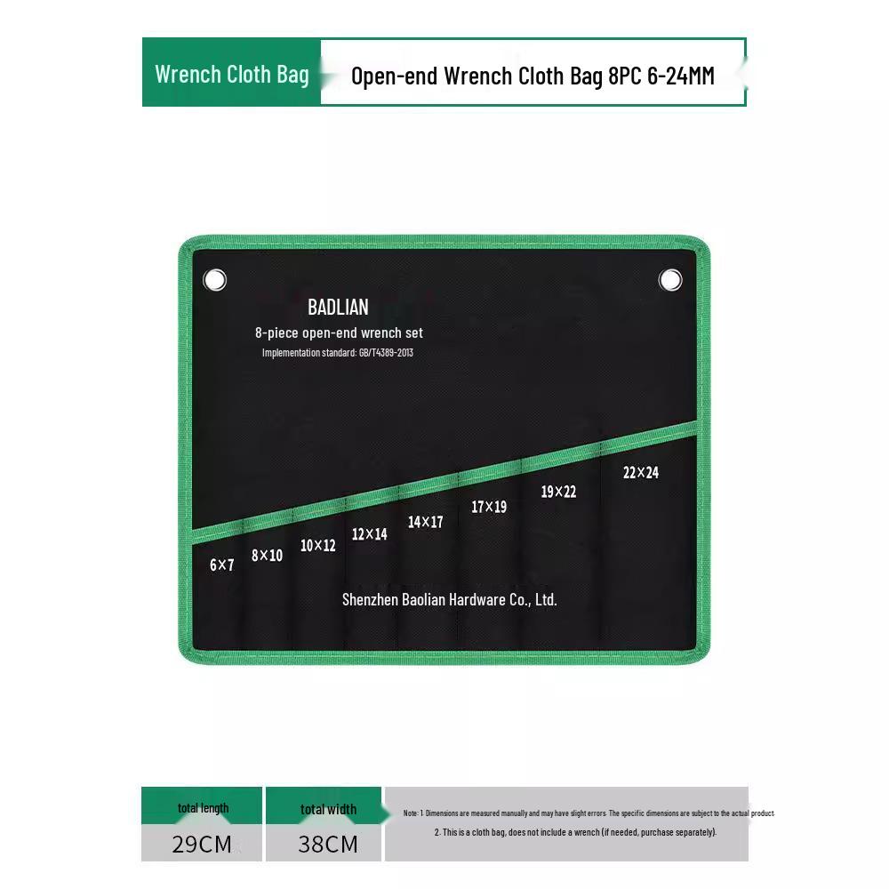 Baolian Multifunctional Tool Bag - Thickened Canvas Storage for Combination and Open-End Torx Wrenches