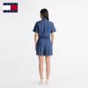TOMMY JEANS Women's Embroidered Denim Romper Shorts