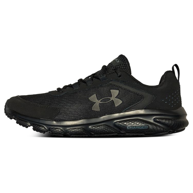 Under Armour Charged Assert 9 Comfortable Sports Fashion Fabric Low Top Running Shoes Men Sneakers Black 3025705-003
