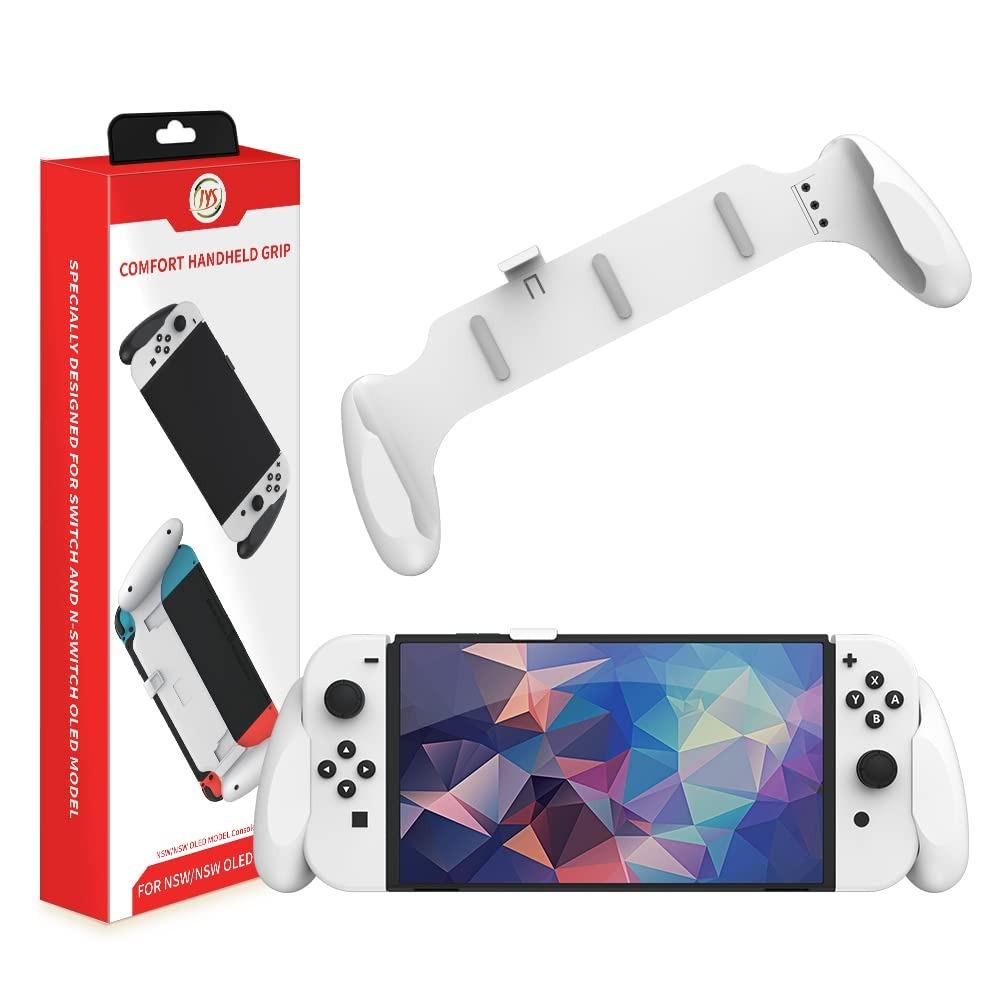 

Switch OLED/Switch Dock Able Hand Grip, удобный Handheld для Switch OLED/Switch с особым эргономичным дизайном, совместимый с Nintendo Switch Grip 28*10.3cm белый