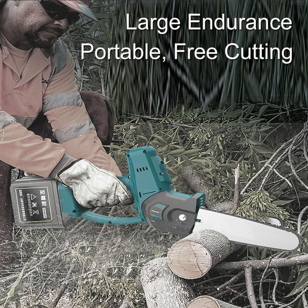 4.8m/s lectric Saw Chainsaw Wood Cutter Bracket Brushless Motor 500r/min Chain Saw Power Tool 8 inches For 18V Battery