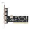 Universal 5Port USB2.0 PCI Expansion Card High Speed Plug and Play Pcie Riser Adapter USB Controller Host Controller