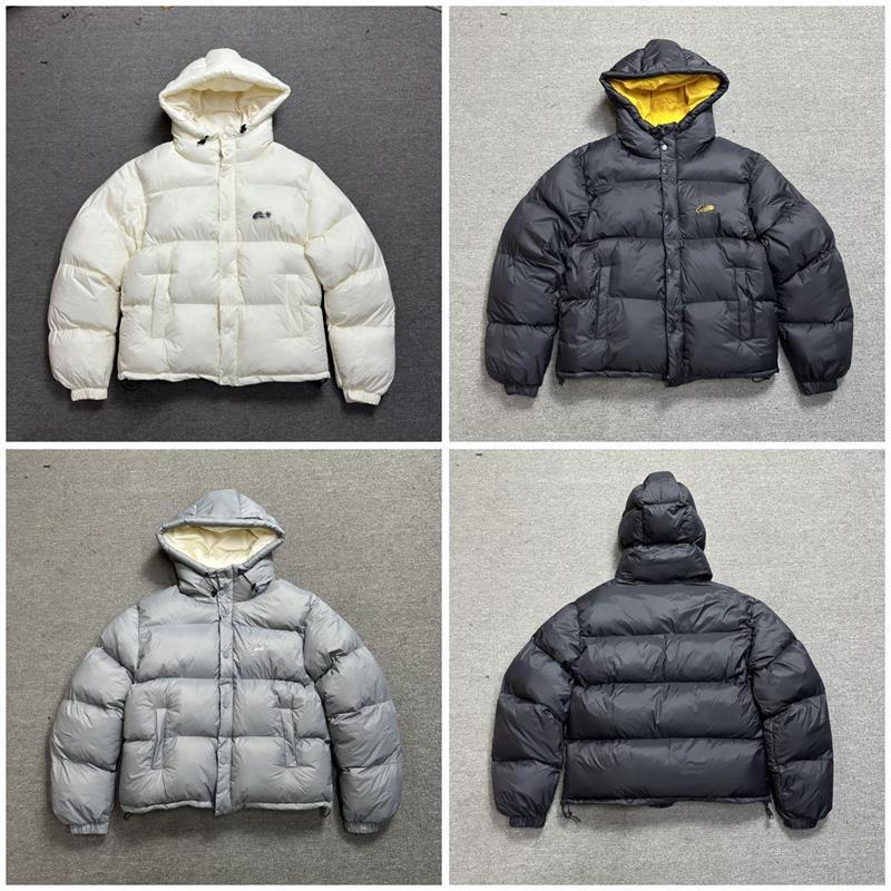 American Trend Demon Island Embroidered Cotton Puffer Jacket - Unisex Casual High Street Style