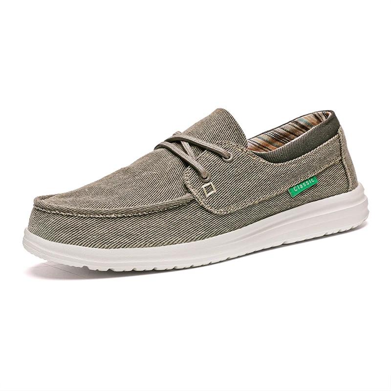 Fashion New Men Vulcanize Casual Shoes Fashion Soft Canvas Shoes Breathable Men's Walking Flat Sneakers Outdoor Light Men's Shoes