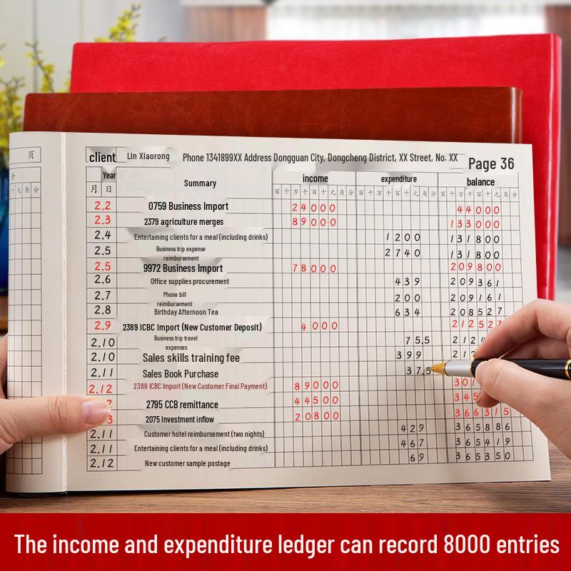 Subsidiary Ledger: Income & Expenditure Accounting Book for Business
