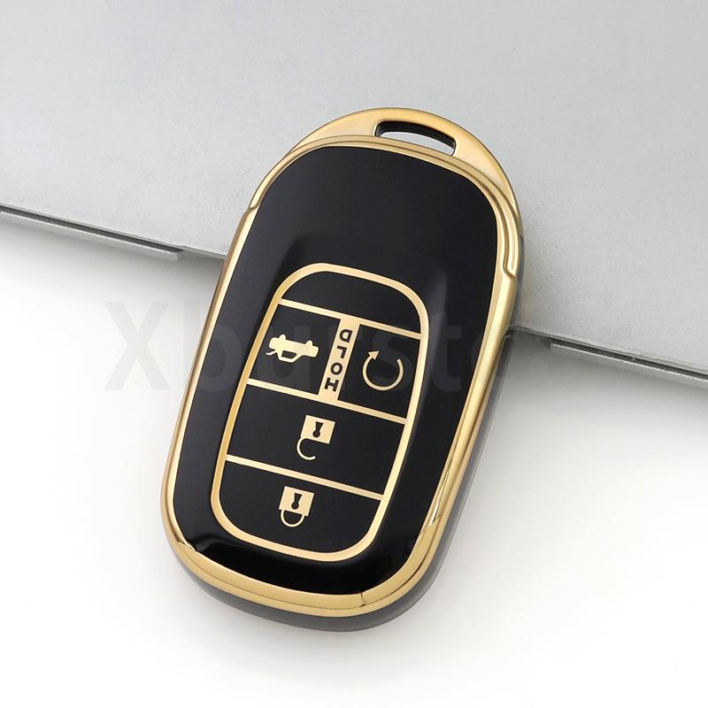 4 5 Buttons Soft Tpu Car Key Case Cover Auto Shell Fob Holder For Honda Civic Accord Hr-V Cr-V Crv Accessories