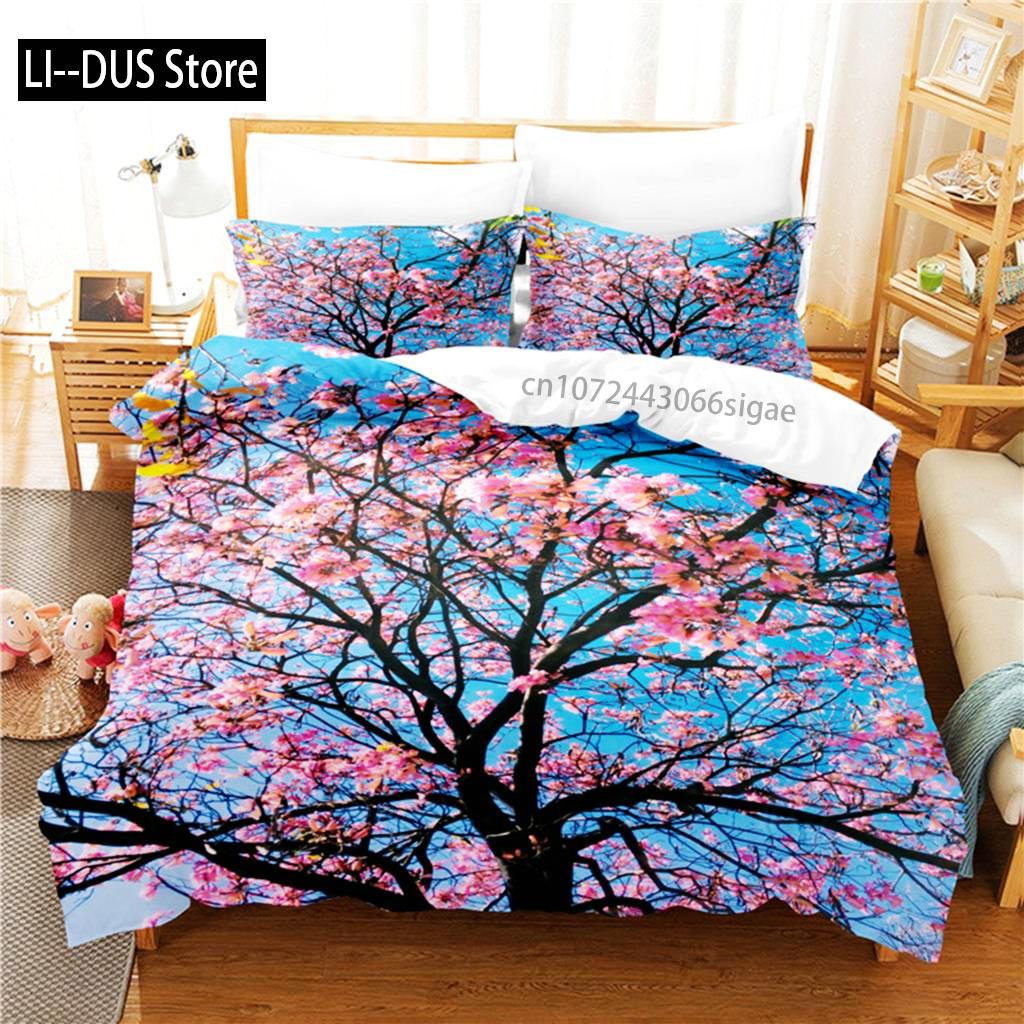 

Comforter Floral Bedding Set 3D Bedding Digital Printing Queen Size Bedding Set Fashion Design Comforter (quilt)-EU Single(135*200cm)3pcs