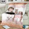 Süßes Ballettmädchen, Ballerina, Fee, Schwan, Einhorn, Cartoon, 3D-Decke, weiche Überwurfdecke für Zuhause, Schlafzimmer, Bett, Sofa, Picknick, Reisen, Kinder