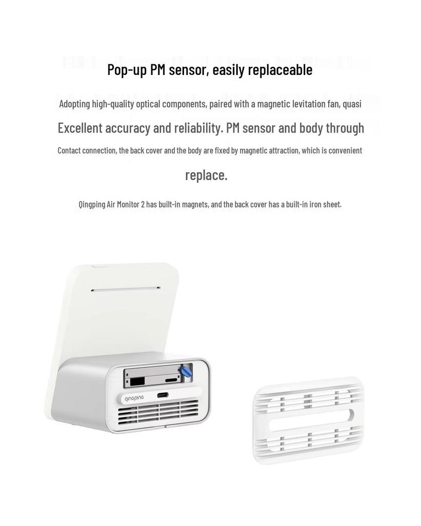 Qingping Air Quality Monitor: PM2.5, PM10, Noise, Smog, CO2 Sensor