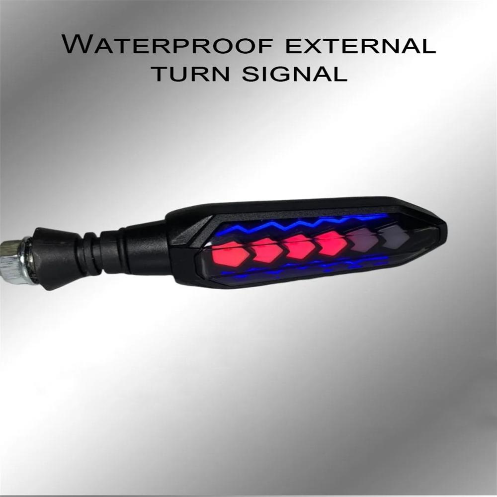 

2 шт., универсальный светодиодный указатель поворота для мотоцикла, мигающий индикатор мотоцикла, задние фонари, последовательная светодиодная лампа