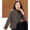 Hounds tooth Tweedjacke im französischen Stil