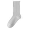 Summer Stacking Socks, Women's Ice Silk Cotton Breathable Mid-leg Socks, Anti-odor and Sweat-absorbing Thin Style