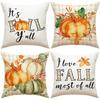 New Thanksgiving Autumn Pillow Letter Pumpkin Maple Leaf Turkey Home Cushion Pillow Cover