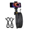 Flexible Snake Endoscope Camera Industrial Endoscope Inspection Camera 6mm Lens Borescope Camera with Adjustable Light