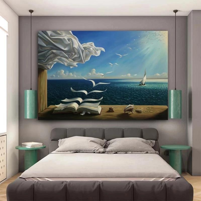Famous Surrealism Canvas Paintings By Salvador Dali Wall Art Posters and Prints Wall Art Pictures for Living Room Home Decor