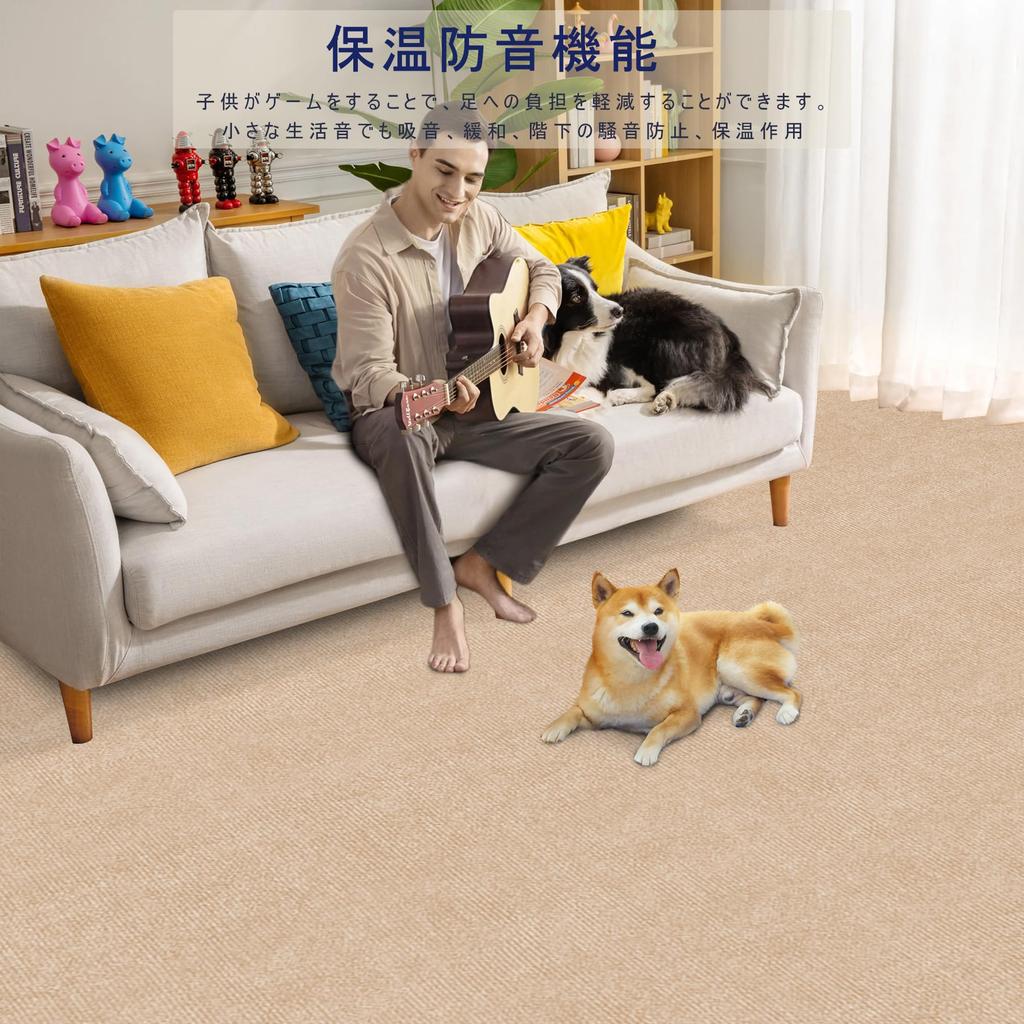 Limited Tile Carpet Joint Mat Thickness 40 Pieces Flooring HDMOD Tile Carpet Large Suction Mat Soundproof Carpet Mat Floor Protection and Decoration