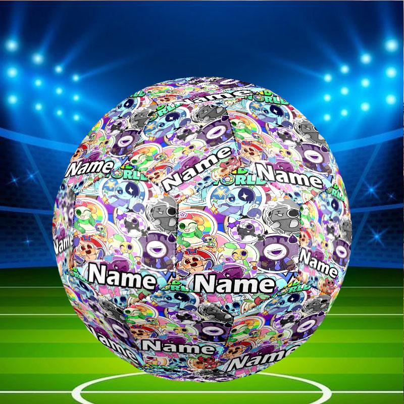 Custom Name Personalized Dandy's World Print Size 5 Soccer Ball Training & Match Football, for Team, Kicking, Gift for Football Enthusiasts