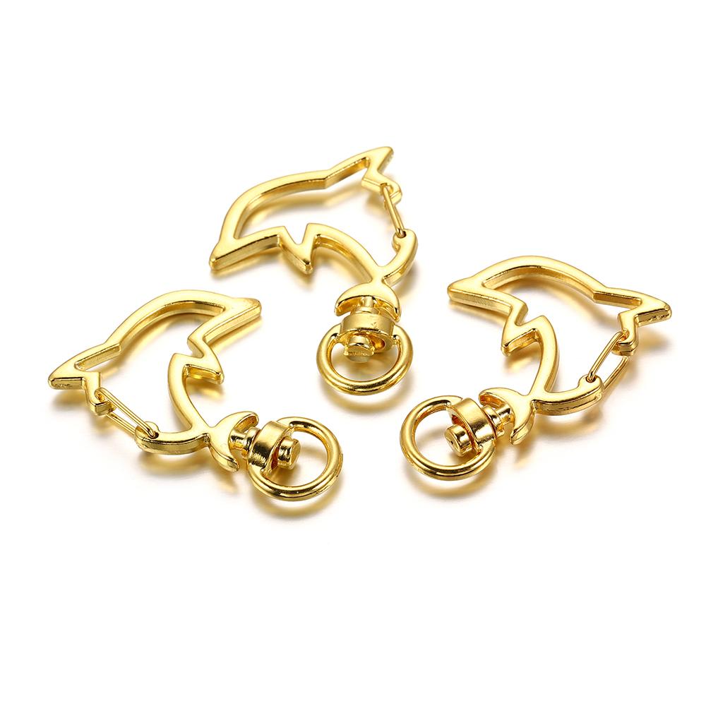 10pcs Cat Heart Snap Hook Trigger Clips Buckles for Keychain Lobster Lobster Clasp Hooks for Key Ring Clasp Jewelry Accessories