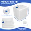 2Pcs 20L Collapsible Drinking Water Container with Spigot Portable Large Capacity Water Storage Bags for Outdoors Camping Hiking