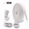 1/2Pair 8MM Flat No Tie Shoelaces Elastic Shoelace Metal Buckle Shoelaces Without Ties Sneakers Children Laces Shoe Accessories
