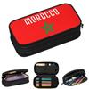 Flag Of Morocco Moroccan Flag Pencil Cases for Student Gifts Pen Box Pencil Bag Big Capacity Pencil Pouch