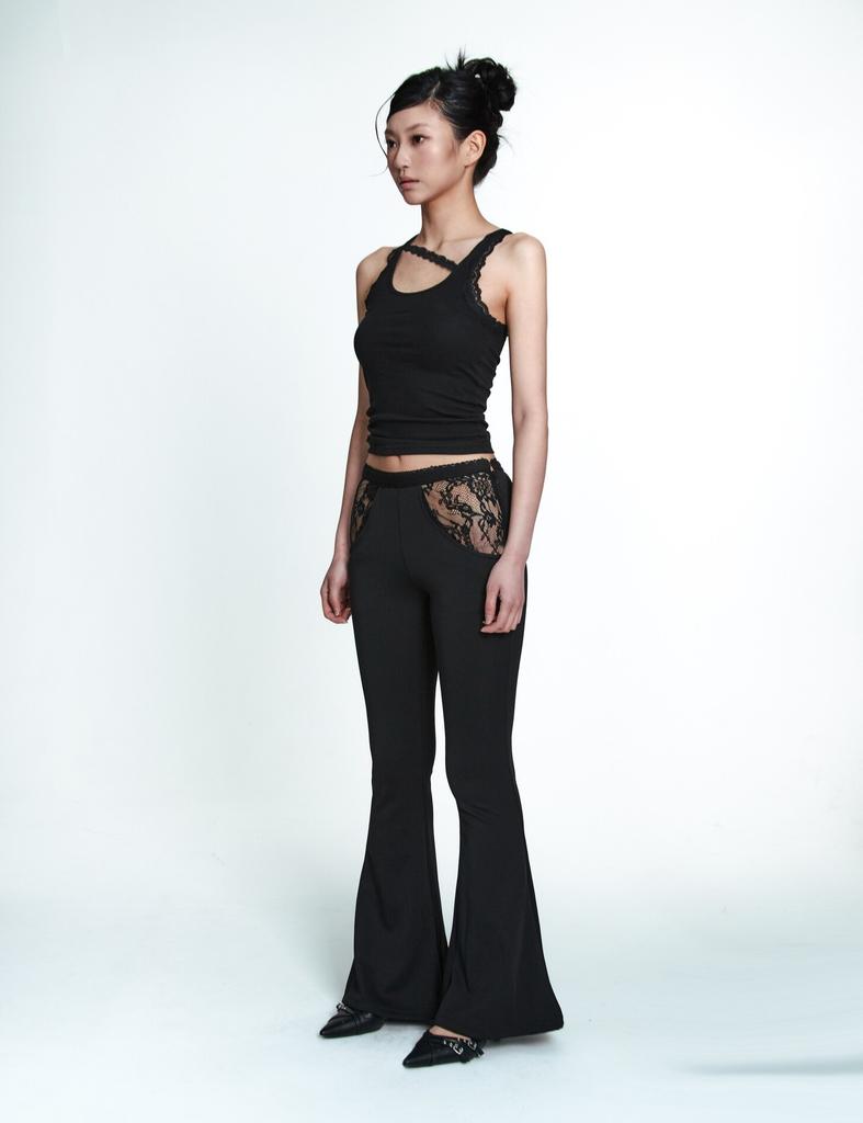 MLK Lace Pocket Bootcut Pants