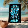 Custom Name Ultra-Soft Beach Towel with 67 Theme,Ideal for Pool - Camping, Diving - Perfect Travel Essential, Vibrant Beach Towel.