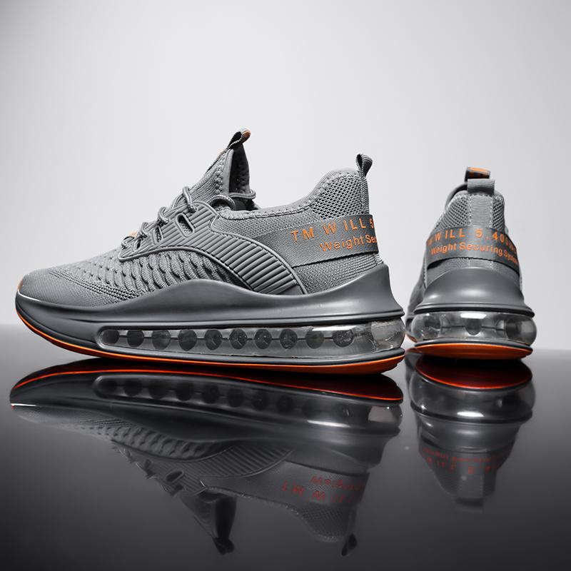 Men's Air Cushion Race Running Shoes Four Seasons Breathable Lightweight casual Sports Shoes Student Outdoor Speed Running Shoes