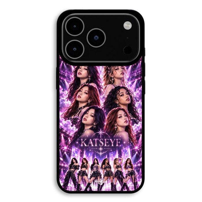 Hülle Für iPhone 18 Pro KATSEYE Group Kpop Rosa Violett Konzert Galaxy Maniacase schwarz