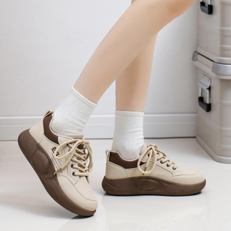 Casual Women's Sneakers Fashion Designer Round Toe Thick Soled Trainers Woman Sports Running Shoes Tennis Athletic Footwear