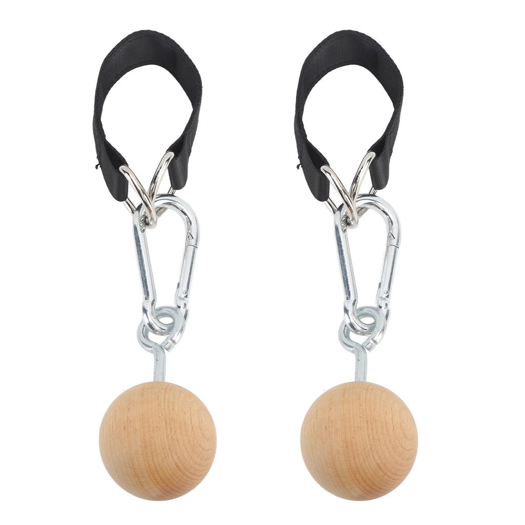 Wooden Pull Up Balls Rock Climbing Holds Training Set Arm Strength Trainer Pull Up Ball