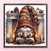 Full Embroidery Eco-cotton Thread 11CT Printed Coffee Gnome Cross Stitch Kit Art