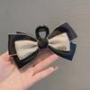 High-End Seersucker Large Bow Hair Clip