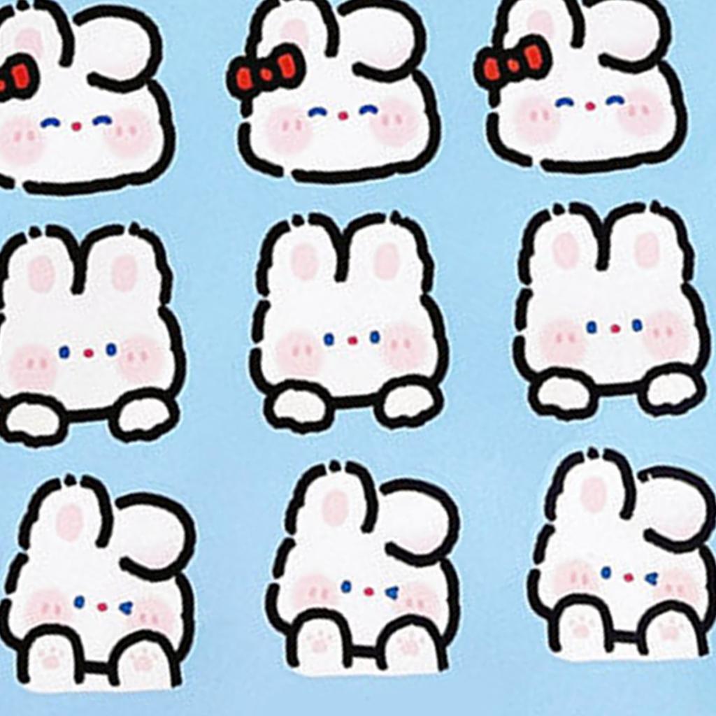 Rabbit Stickers for Journal Cute Bunny Stickers for Decor Seal Kawaii Animal Stickers for Planner
