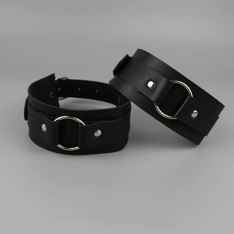 Brustkette Sexy Herren Hosenträger Nackenband Körper Punk Style Schultergurt Brustgurt Hemd Gürtel Zubehör Passendes Uniform black 2pcs black