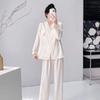 1011 new spring and autumn new pajamas women's cloud cotton summer long-sleeved trousers set loose loungewear