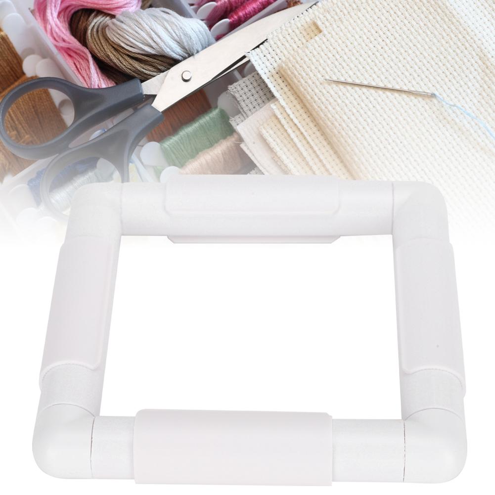 Square Shape Embroidery Frame DIY Hoop Cross Stitch Craft Tool Handhold Rectangle Sewing Supplies6