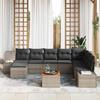Garden Sofa Set 9 Pcs Gray