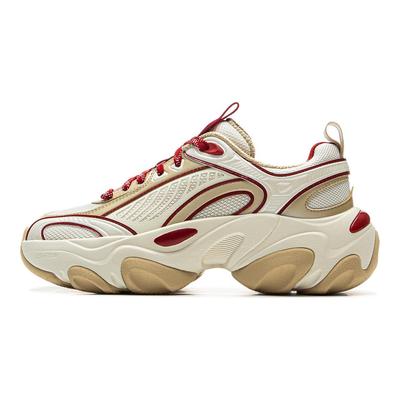Li Ning Butterfly Runner Soft Comfortable Trendy Non-Slip Wear-Resistant Low-Top Casual Shoes Women Casual Shoes Light-Red AZGV012-4