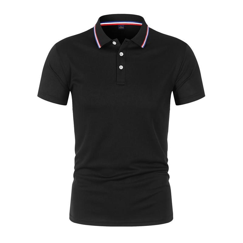 Unisex Anti-Pilling, Colorfast Polo Shirt with Lapel and Short Sleeves, Made from Combed Silk Cotton, Customizable with Logo.