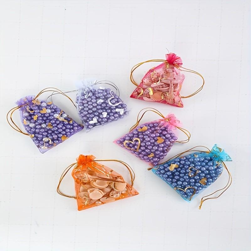 100PCS Moon Star Organza Gift Bag Multicolor  Jewelry Gifts Pouches For Wedding Party Candy Bag  Jewelry Packing  Wholesal