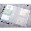 Transparent A5 Size PVC Storage Bag - Portable Standard for Traveler's Notebook Passport