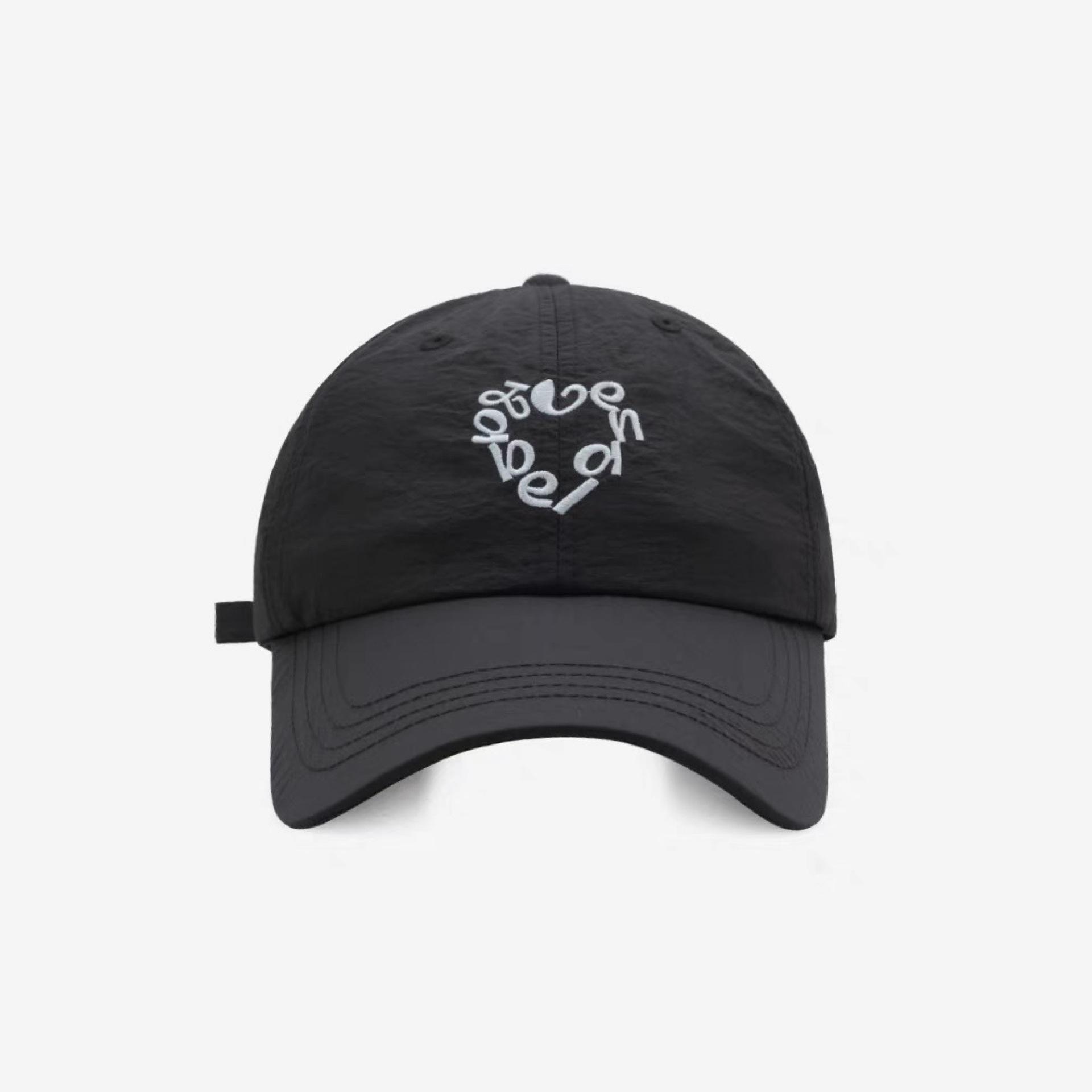 

Весенне-летняя тонкая быстросохнущая шляпа от солнца в корейском стиле, модная бейсболка с вышивкой в виде надписи Love adjustable