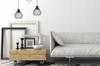 Hanging Lamp, Ceiling Chandelier, Wire Shade, Led